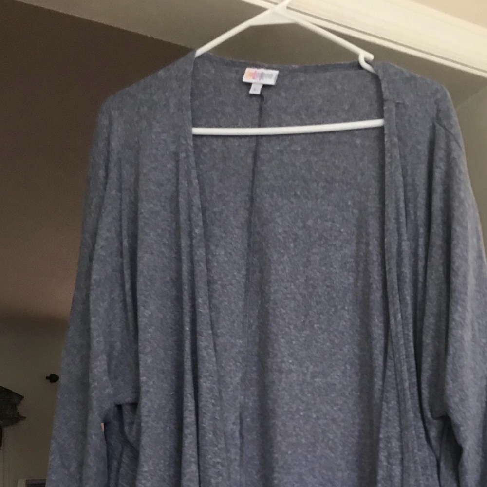 Blue gray Lularoe Lindsey Large